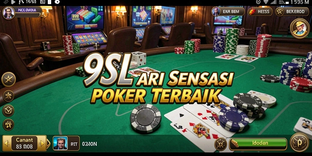 Tampilan menawan dari gameplay Poker di 9SL yang mendebarkan.