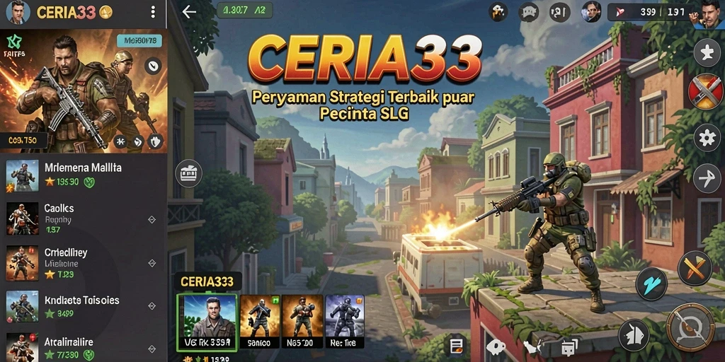 Screenshot menunjukkan aksi intens di gameplay SERIA33.