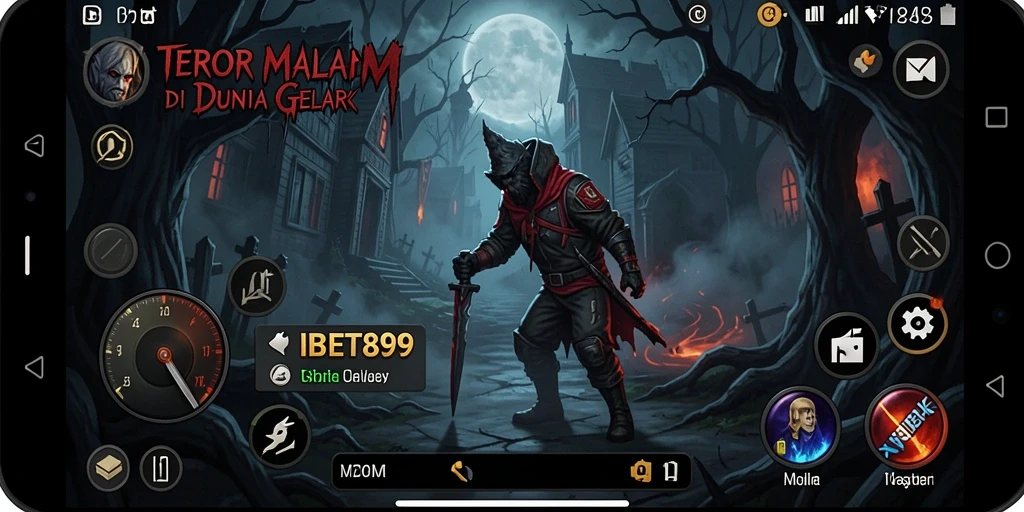 Screenshot gameplay menampilkan momen menakutkan dari IBET899.