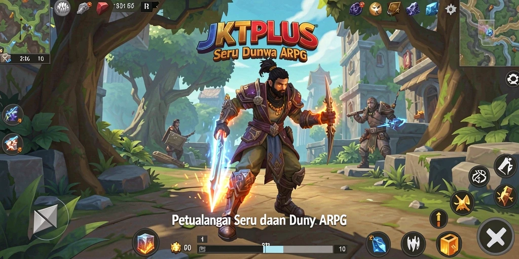 Screenshot gameplay ARPG JKTPLUS yang menarik dan dinamis.