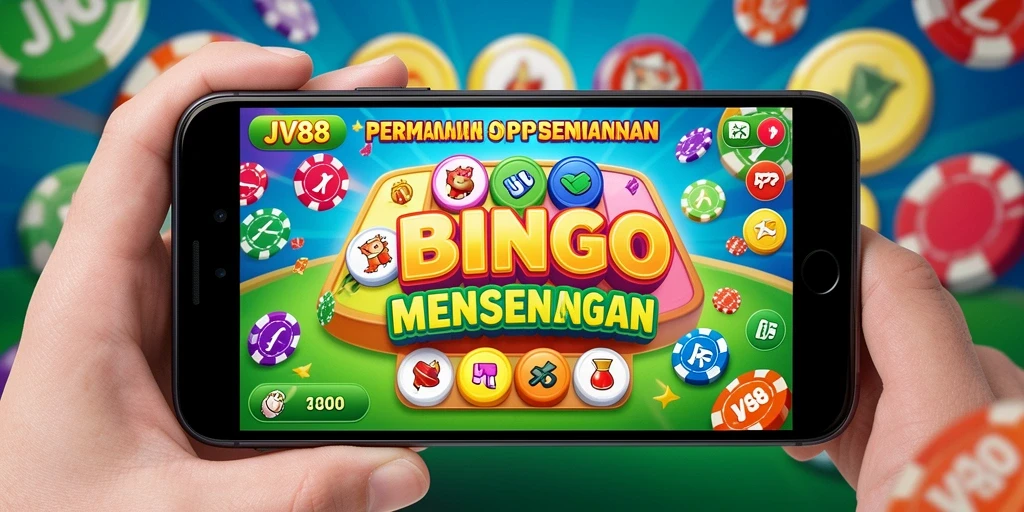 Screenshot permainan JV88 menampilkan tampilan seru Bingo.