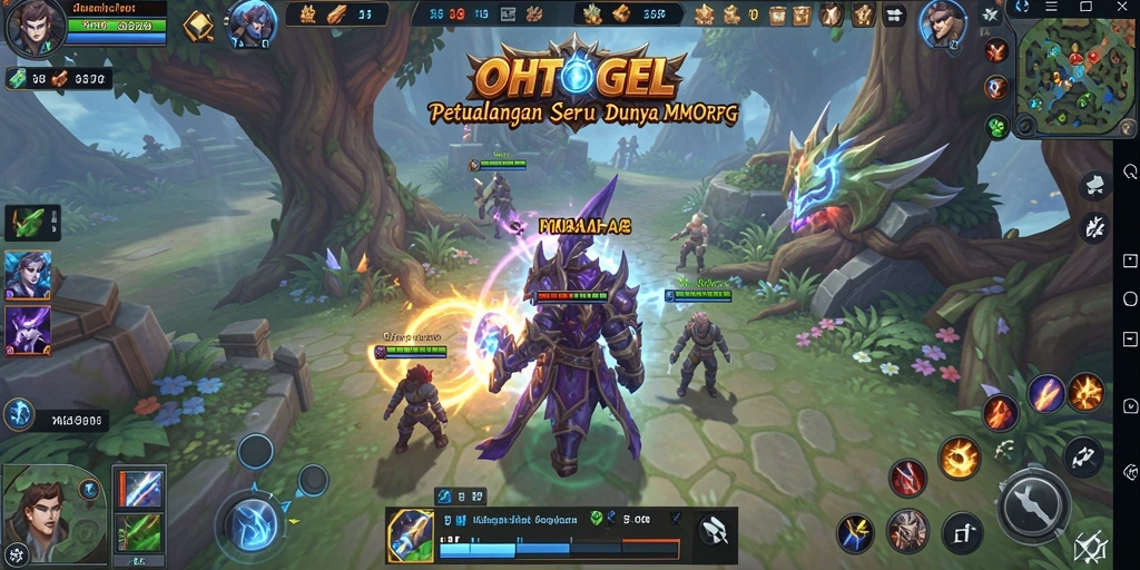 Screenshot gameplay OHTOGEL menampilkan aksi seru di dunia MMORPG.