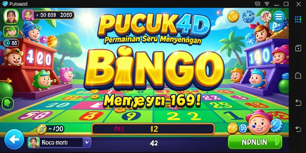 Tampilan gameplay seru dalam PUCUK4D dengan Bingo yang menarik.