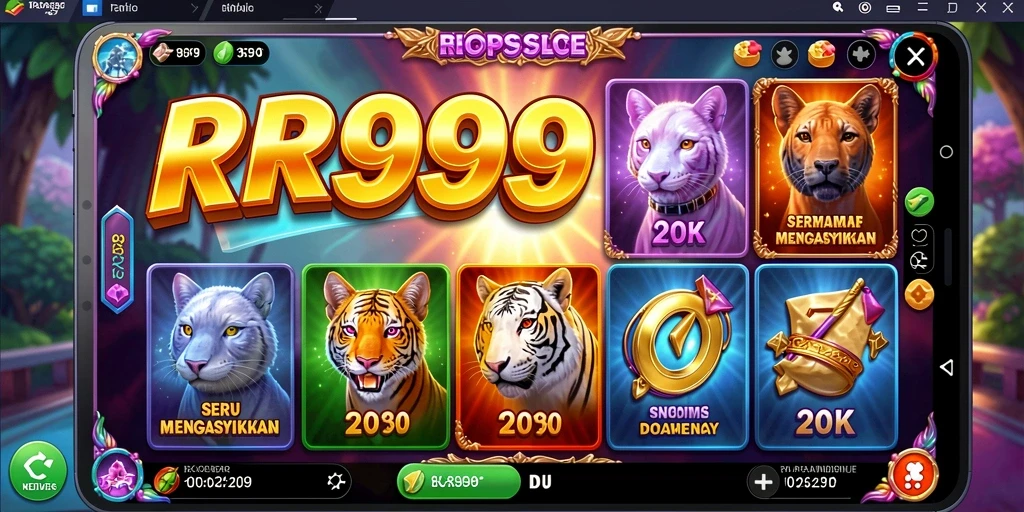 Tampilan gameplay seru dari game Slot RR999 yang menampilkan keseruan setiap putaran.
