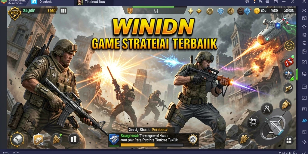 Screenshot gameplay WINIDN yang menunjukkan strategi dan taktik dalam permainan.